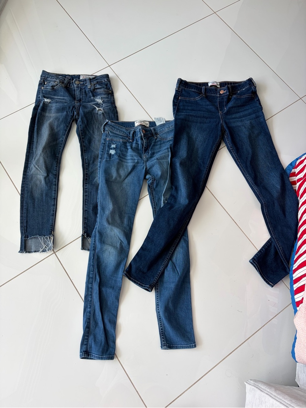 Girl’s Dark Blue Denim Jeans - Classic Slim Fit